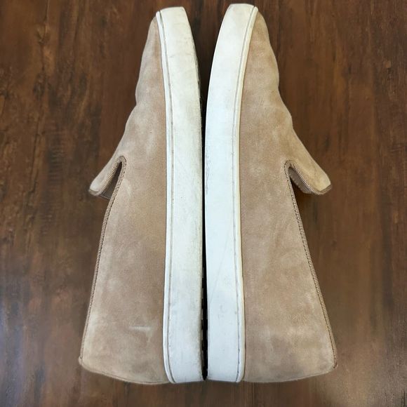 BIRDIES The Swift Classic Shell Suede Slip On Sneaker Beige Tan - Picture 5 of 9